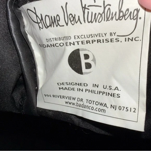 Diane von Furstenberg Leopard Print Large Tote Bag Black Handles DVF - Picture 7 of 7